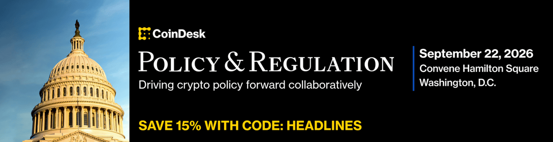CoinDesk Policy & Regulation — September 22, 2026, Washington D.C.